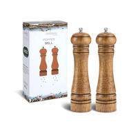 YEENAIV 2 PCS Molinillo de Pimienta, Molinillos de Sal 8 Pulgadas Ajustable