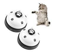 Yeenano Campanas de Entrenamiento para Mascota,2 Piezas Perros y Gato Campanas Timbres para Mascotas Timbres de Puerta para Entrenamiento de Orinal para Entrenar Gatos Perros