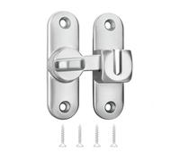 Yeenano Cerradura de Puerta Corredera Pestillo Puerta,Pestillo Puerta Corredera 90/180 Grados de Acero Inoxidable con Tornillo,Correderapara Dormitorio,Baños Gabinetes Ventana Puertas Granero,Jardín