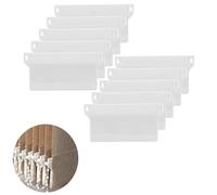 Yeenano Contrapesos para Cortinas,10 Piezas Accesorios para Persianas Verticales,Vertical Ciega Inferior Pesos de Listones Pesas Verticales para Cortinas Lamas Persianas Estores Baño Blanco 89 mm