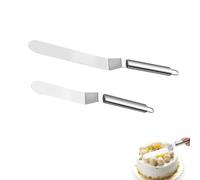 Yeenano Espátulas,2 Piezas Espatula Cocina Acero Inoxidable,Spatule Patisserie,Espátula Cocina,Espátula para Decoración de Pasteles Reposteria Utensilios para Glaseado de Pasteles,Magdalenas