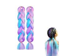 Yeenano Extensiones de Pelo Trenzas Africanas 1 Paquete 24"Mezcla de 4 Color Degradado Trenza Postizas Sintético,Extensiones Pelo Natural Pelo Sintetico Para Trenzas,Colores Coleta PostizaTrenzas