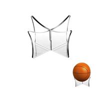Yeenano Soporte De Pelota,Soporte Balon Futbol Soporte De Exhibición De Bola Soporte De Pelota Oporte De Baloncesto Transparente Acrílico Soporte De Exhibición para Rugby,Voleibol,Fútbol (Negro)