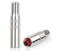 Yeepeo 2 piezas de alargador de válvula de coche, adaptadores de alargador de válvula de 39 mm de cobre, extensión de válvula de coche recta, adaptador de extensión de válvula de coche para scooter