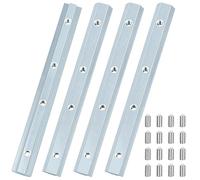 Yeepeo Conector de perfil de aluminio M6, conector de perfil de 180 mm, perfil de varilla de acero al carbono galvanizado, perfil de puntal para perfil de aluminio de 8 mm 4040, 4080, 40120, 4 unidade