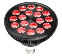 yeeplant Bombilla de terapia de luz roja 660 Nm 850 Nm, 54 W E26/E27, 18 LED, doble chip, cuidado de la piel y alivio de molestias