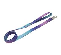 yeeplant Correa de perro de nailon degradado arcoíris de 59 pulgadas, gancho de metal, mango cómodo, ajuste universal para todos los tamaños de perro