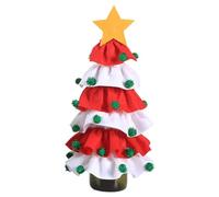 yeeplant Juego de funda protectora para botella, diseño de árbol de Navidad, divertido y suave, White, Talla única