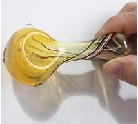 YEESAM ART Pipa para fumar, colorida, hecha a mano, de cristal