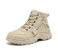 Yeeteepot Botas para Mujer Invierno Calentar Forrado Botines Antideslizante Nieve Zapatos Aire libre Deportivo Zapatos Casuales Viaje Boots Marrón 38 EU = Etiqueta 39