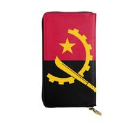 yefan Cartera de bandera de Angola, con cremallera, gran capacidad, puede contener 12 tarjetas.