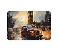 yefan London Color - Tapete para suelo de taxi, 40 x 60 cm, antideslizante, apto para cocinas, entradas, baños, etc.