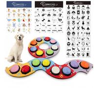 Yeffxior Kit de entrenamiento para perros con 8 botones parlantes ajustables, 4 alfombrillas antideslizantes y 100 pegatinas para enseñar al perro a hablar