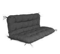 YEFU Porch Swing Cushion Outdoor Swing Cushions Replacement with Backrest Waterproof Bench Cushion for Patio Furniture 48x40x5 Inch Dark Grey