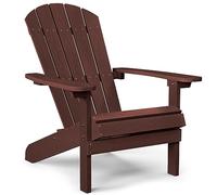 YEFU Sillas Adirondack de plástico resistentes a la intemperie, sillas de patio de 5 escalones de fácil instalación, como madera real, ampliamente utilizadas en exteriores, hoguera, cubierta, césped,
