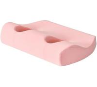 YeGang Almohada con agujero para las orejas para dormir, almohadas perforadoras para dormir de lado, almohada de espuma viscoelástica para dolor de oído para dormir con tapones para los oídos (rosa)
