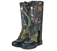 Yeglg Polainas de pierna impermeables para hombres, polainas para botas de nieve antidesgarros, tela de nailon 900D, transpirables, para senderismo, caza, escalada (camuflaje y verde militar)