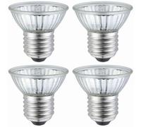 YEGRUEB Bombilla de calor para reptiles 50W Bombilla para reptiles y anfibios Uso para tortugas, dragones barbudos, lagartijas UVA+UVB Bombilla de repuesto, Pack de 4