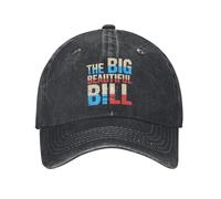 YEGTQAON Gorra béisbol Divertida Vintage y clásica The Big Beautiful Bill Caza al Sol Camping Gorra Camionero Lavada a Prueba Sol Unisex para Hombres Gorra Snapback impresión Casual Duradera y cómoda