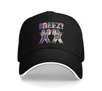 YEGTQAON Vintage y clásico Chris Brown The Breezy Bowl XX Tour Gorra de béisbol Tenis Patín Gorra de Camionero Unisex para Hombres y2k Diseño Divertido Gorra Snapback Duradera y cómoda