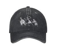 YEGTQAON Vintage y clásico Haunted Mansion Hitchhiking Ghosts Gorras de béisbol pidiendo un Ascensor Sombreros de algodón Desgastado Retro Gorra Snapback Ajustable al Aire Libre Duradera y cómoda