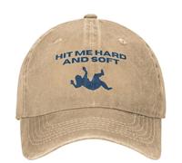 YEGTQAON Vintage y clásico Hit ME Hard and Soft Tour BILLIEs 2024 Outfits Hombres Mujeres Gorra de béisbol Gorras de Mezclilla desgastadas Sombrero Vintage Outdoor Summer Headwear Duradero y cómodo