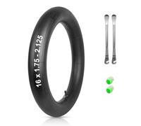 YEHOLDING 16x1.75-2.125 - Cámara para bicicleta infantil, neumáticos de 16 pulgadas con válvula recta, manguera para cochecito o remolque de bicicleta, cámara de bicicleta de 16 x 1,75 cm, 2 palancas