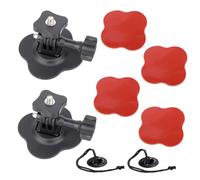 YEHOLDING 2 Kit Soporte Adhesivo Flexible para Insta360 X5 X4, X3, X2, Ace Pro, Ace, Montaje en Soporte Casco Compatible con GoPro Hero, SJCAM y para dji Osmo Action