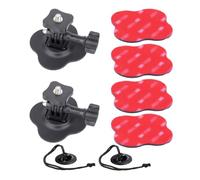YEHOLDING 2 Kit Soporte Adhesivo Flexible para Insta360 X6, X5, X4 Air, X4, X3, X2, Ace Pro, Ace, Montaje en Soporte Casco Compatible con GoPro Hero, SJCAM y para dji Osmo Action 6 5pro