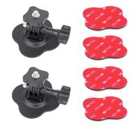YEHOLDING Kit de soportes adhesivos flexibles para casco para Insta360 X5, X4, X3, X2, Ace Pro, Ace, montaje adhesivo de cámara de acción compatible con GoPro Hero, SJCAM, cámara panorámica (paquete
