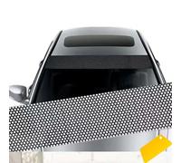 YehVeh Paquete de 2 adhesivos de vinilo para parabrisas de automóvil, tira de tinte perforada unidireccional para ventana, película de privacidad para ventana, rollo de envoltura de vidrio para