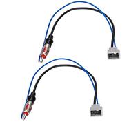 YehVeh Paquete de 2 cables adaptadores de antena de radio de coche para Honda Acura Civic CR-V Pilot Odyssey Accord Fit Mazda 3 Mazda 6 CX-5/CX-9 2005 en adelante Pioneer Kenwood JVC Aftermarket