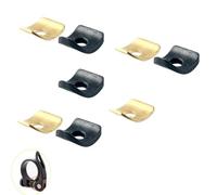 YehVeh Paquete de 8 abrazaderas de asiento de bicicleta, junta de repuesto de plástico y cobre, arandela curvada para tija de sillín de bicicleta, perno de abrazadera de tubo de liberación rápida