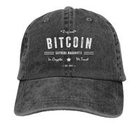 YEHWHCOAO Gorras de béisbol Originales de Satoshi BTC Crypto Peaked Cap Bitcoin Cryptocurrency Miners Meme Sombreros de Sol para Hombres