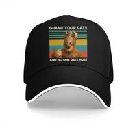YEHWHCOAO Gorras de papá de Color Puro Retro Dame Tus Gatos Gorra de Hombre Visor de Sol Gorras de béisbol Alf La Serie Animada Gorra de Pico