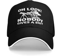 YEHWHCOAO Mira, a Nadie le Importa un carajo Esqueleto Telescopio Gorra de béisbol Sombrero Gracioso de Camionero para Hombres Mujeres