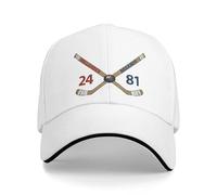 YEHWHCOAO Shane Hollander & Ilya Rozanov 24 81 Gorras de béisbol Rivalidad Popular y acalorada Sombrero sándwich para Hombres Mujeres Entrenamiento con Sombrero de poliéster