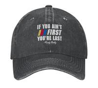 YEHWHCOAO Talladega Nights Ricky Bobby Si no Eres el Primero, Eres el último Gorra de béisbol Gorra de Anime Gorra de Sol Visera de Sombrero de Sol Mujeres Hombres