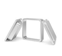 YEICXOH Pre Press Mold - Molde de pre-prensado para extracción sin disolventes, molde de preprensado y molde de prensado (4 x 4 plateado)