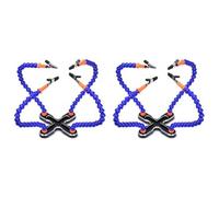 Yeihhtuk 2X Soldadura Diy Tercera Mano Soldadura de Flexibles 4Pc Soporte de Reparación Soporte Herramienta Multifuncional Base de Metal para Soldadura Estación de Soldadura