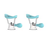 Yeihhtuk 2X Vasos de Silicona Suave para Lavado de Ojos Limpiador de Ojos Vasos de Enjuague Vasos de Baño Reutilizables para Lavado de Ojos