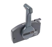 YEITBY Control del acelerador del barco con ajuste de amortiguación, cuerda de seguridad, bloqueo en vacío, caja de control remoto fueraborda, fijación lateral
