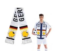 YEJAHY Bufanda de fútbol 2026 del Mundial del Mundo - Bufanda de estadio de alta calidad con banderas y emblemas, artículo para fans del Mundo con flecos, alemania, 14*135cm