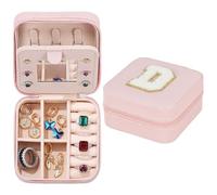 YEJAHY Joyero para niña, pequeño viaje para mujeres y niñas, joyero organizador de joyas, organizador de cadena, organizador de joyas, organizador de joyas de viaje para niñas (D)