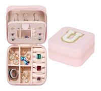 YEJAHY Joyero para Niña y Mujer - Organizador de Joyas de Viaje Pequeño para Cadenas y Accesorios (U)