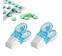 YEJAHY Pastillero portátil, herramienta de asistencia para abrir, con caja de almacenamiento, sin contacto, fácil de sacar, 2 unidades