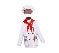 YEJBBUC Disfraz de chef para niños, juego de cocina para hornear, para vacaciones, juego de rol, talla S