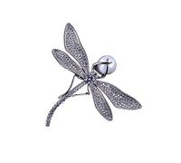 YEJIANGHUA Broche de libélula con broches de animales de perlas de circón aptos for ropa de mujer broche de joyería de moda Decoración Natural