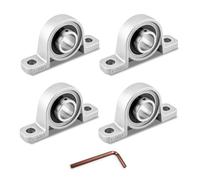 YEJMKJ 4 rodamientos de bloque de almohada KP001 de 12 mm, bola de inserción montada