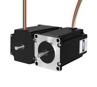 YEJMKJ Motor paso a paso Nema 23 de doble eje, alto par, 2 fases, 1,8 ° bipolar unipolar 2,1 A, 0,75 Ω, 82 mm, 82 mm, eje doble φ6,35 mm, cable de motor de 57 pasos de 1 m para CNC Mill impresora 3D